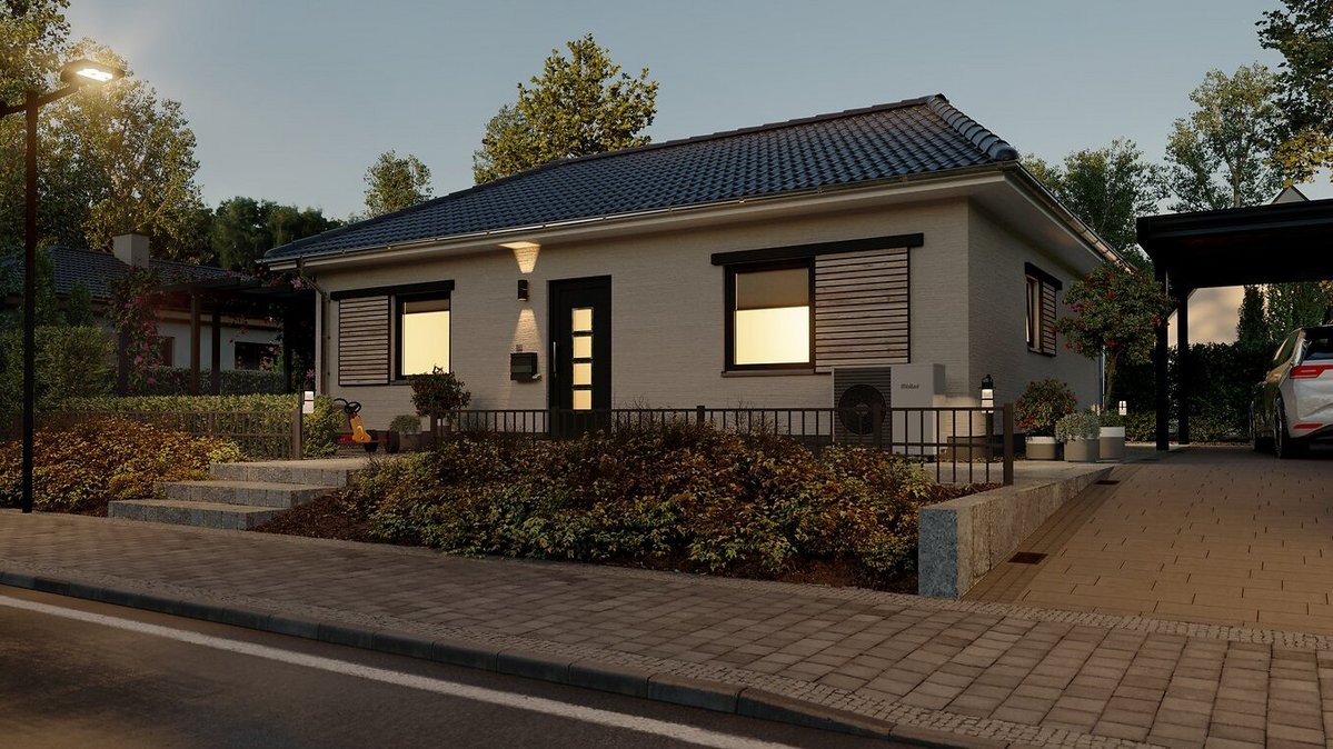 Bungalow-78-Straße-Abend