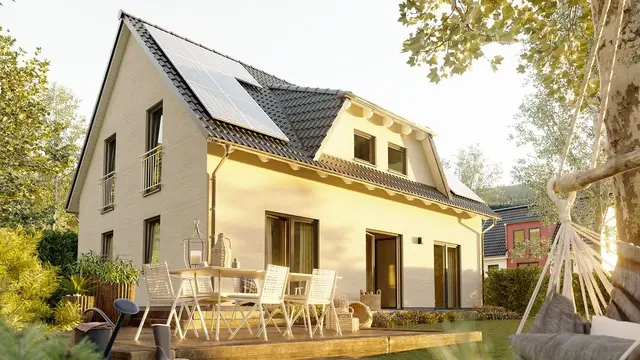 Landhaus-142 Das Landhaus 142 ist ein vielseitiges Massivhaus von Town & Country.
