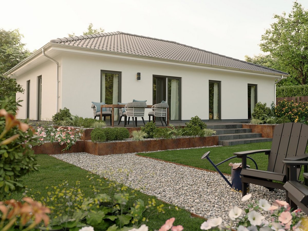 Bungalow-110 Der Bungalow 110 zeigt die Vorteile eines barrierefreien Hauses.