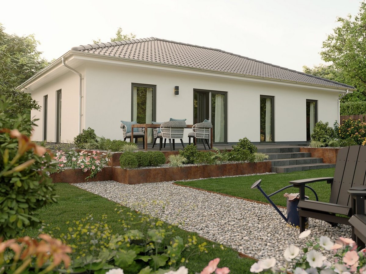 Bungalow-110 Der Bungalow 110 zeigt die Vorteile eines barrierefreien Hauses.